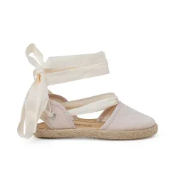 Alpargatas<Pisamonas Alpargata Niña Cintas Crudo