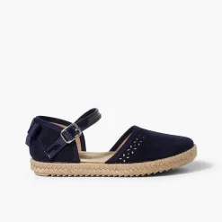 Sandalias<Pisamonas Alpargata Sandalia Niña Con Hebilla Y Lazo Trasero