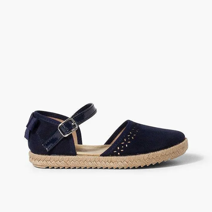 Sandalias<Pisamonas Alpargata Sandalia Niña Con Hebilla Y Lazo Trasero