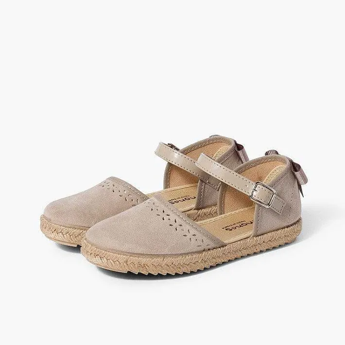 Sandalias<Pisamonas Alpargata Sandalia Niña Con Hebilla Y Lazo Trasero
