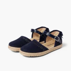 Sandalias<Pisamonas Alpargata Sandalia Niña Con Hebilla Y Lazo Trasero