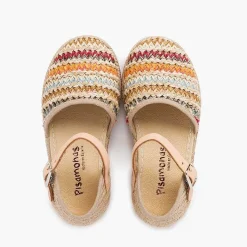 Sandalias<Pisamonas Alpargata Sandalia Niña Rafia Multicolor Color Multicolor