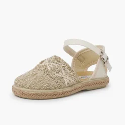 Zapatos Comunión<Pisamonas Alpargata Tira Bordada Hebilla