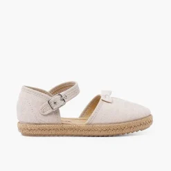 Sandalias<Pisamonas Alpargatas Con Lacito Pala Fruncida