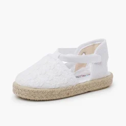 Zapatos Comunión<Pisamonas Alpargatas Efecto Trenzado Cintas