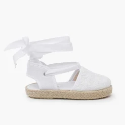 Zapatos Comunión<Pisamonas Alpargatas Efecto Trenzado Cintas
