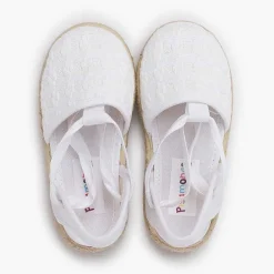 Zapatos Comunión<Pisamonas Alpargatas Efecto Trenzado Cintas