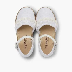 Zapatos Comunión<Pisamonas Alpargatas Niña Con Puntillas