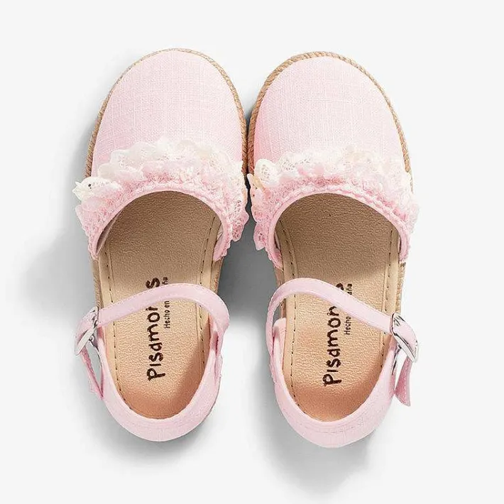 Zapatos Comunión<Pisamonas Alpargatas Niña Con Puntillas