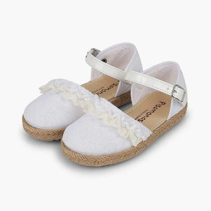 Zapatos Comunión<Pisamonas Alpargatas Niña Con Puntillas