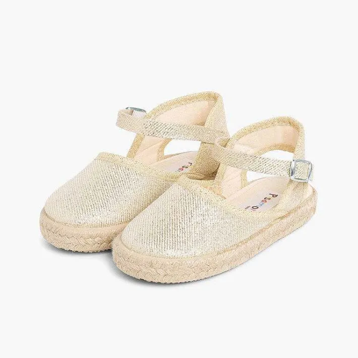 Alpargatas<Pisamonas Alpargatas Niñas Brillos Con Hebilla