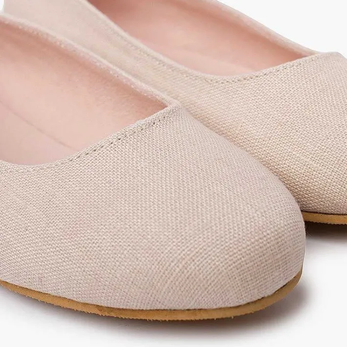 Bailarinas<Pisamonas Bailarina De Vestir Lino Niña Y Mujer