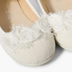 Zapatos Comunión<Pisamonas Bailarina Lino Pulsera Con Flor
