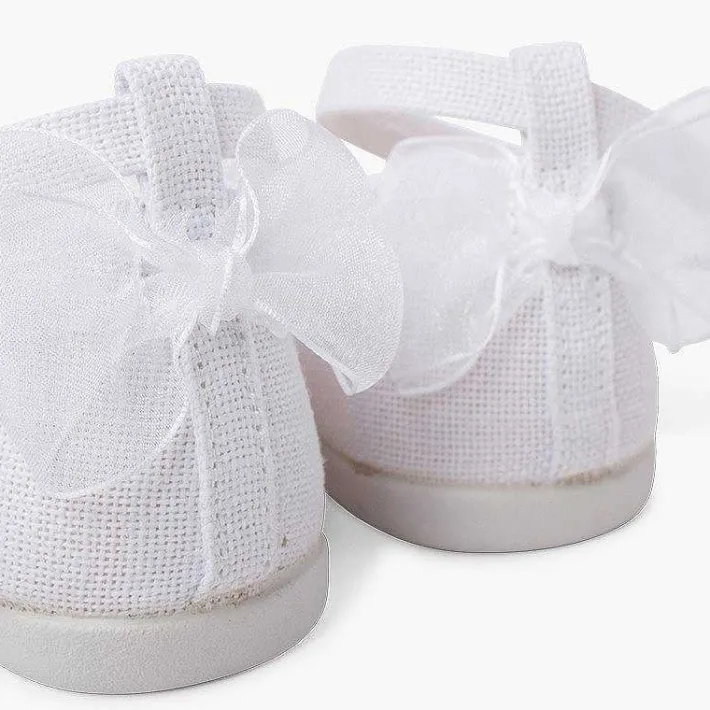 Zapatos Comunión<Pisamonas Bailarina Lino Pulsera Lazo Trasero Organza