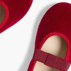 Bailarinas<Pisamonas Bailarina Terciopelo Con Lazo En El Elastico