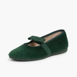 Bailarinas<Pisamonas Bailarina Terciopelo Con Lazo En El Elastico