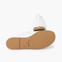 Zapatos Comunión<Pisamonas Bailarinas Ceremonia Napa Con Tira Elastica