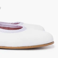Zapatos Comunión<Pisamonas Bailarinas Ceremonia Napa Con Tira Elastica