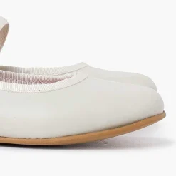 Zapatos Comunión<Pisamonas Bailarinas Ceremonia Napa Con Tira Elastica