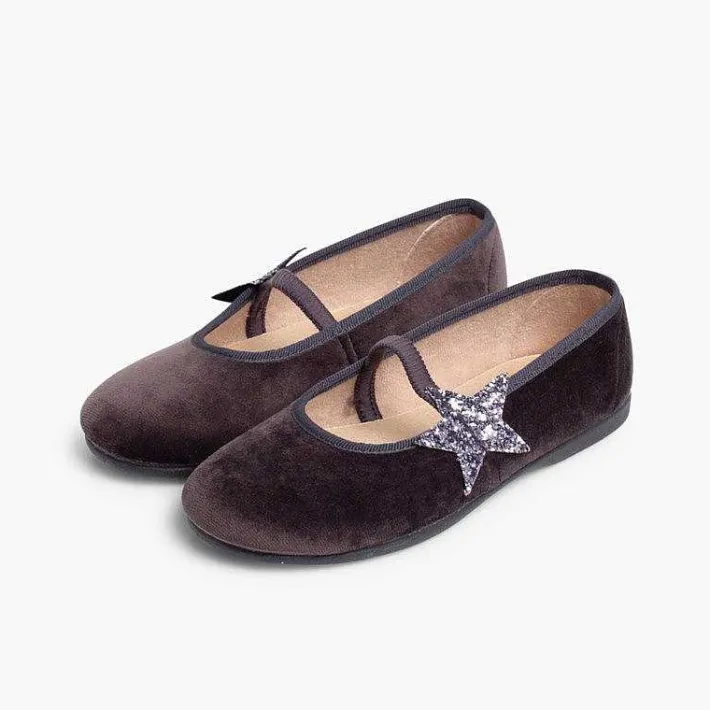 Bailarinas<Pisamonas Bailarinas Con Estrella Glitter Y Tira Elastica