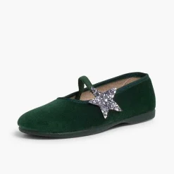 Bailarinas<Pisamonas Bailarinas Con Estrella Glitter Y Tira Elastica