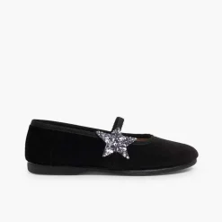 Bailarinas<Pisamonas Bailarinas Con Estrella Glitter Y Tira Elastica
