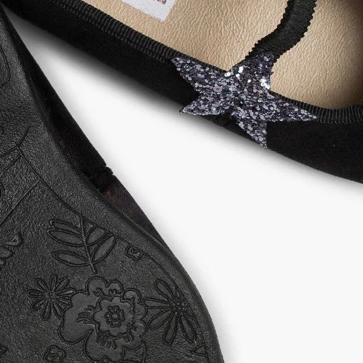 Bailarinas<Pisamonas Bailarinas Con Estrella Glitter Y Tira Elastica