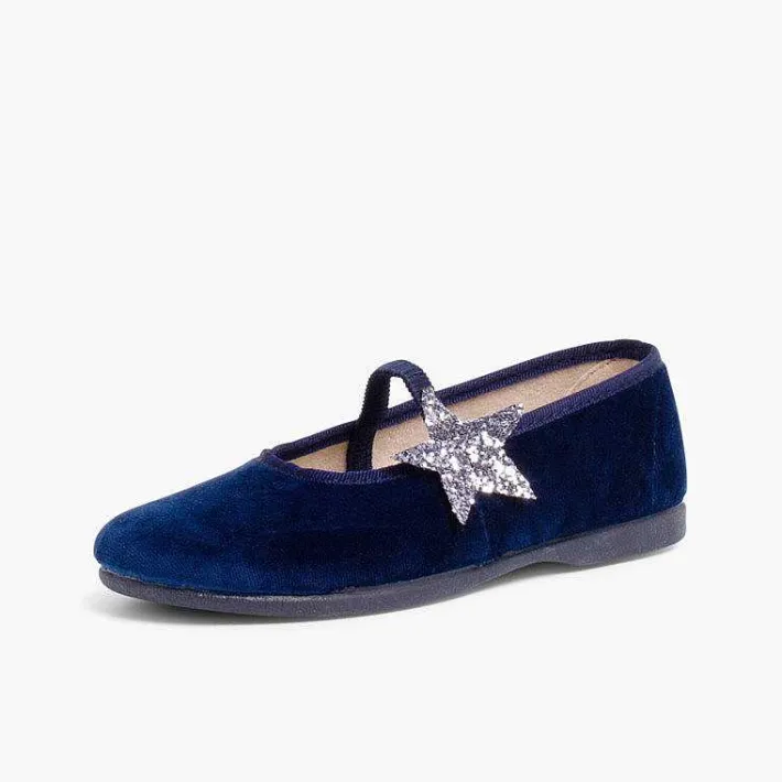 Bailarinas<Pisamonas Bailarinas Con Estrella Glitter Y Tira Elastica