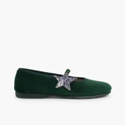 Bailarinas<Pisamonas Bailarinas Con Estrella Glitter Y Tira Elastica