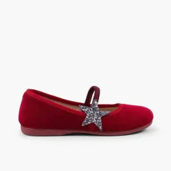 Bailarinas<Pisamonas Bailarinas Con Estrella Glitter Y Tira Elastica