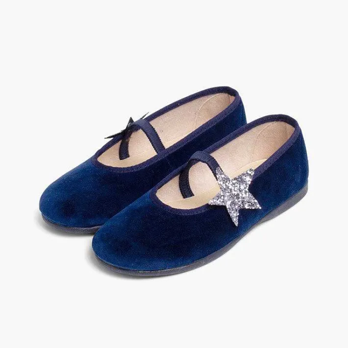 Bailarinas<Pisamonas Bailarinas Con Estrella Glitter Y Tira Elastica