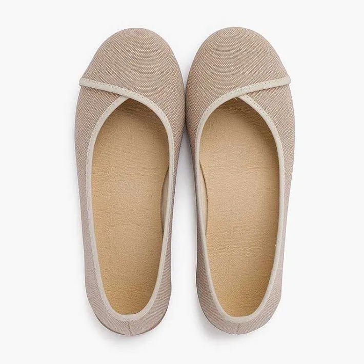 Bailarinas<Pisamonas Bailarinas Eco Lona Reciclada Con Ribete