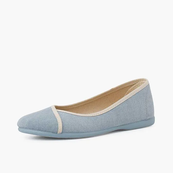 Bailarinas<Pisamonas Bailarinas Eco Lona Reciclada Con Ribete
