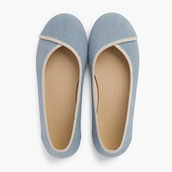 Bailarinas<Pisamonas Bailarinas Eco Lona Reciclada Con Ribete