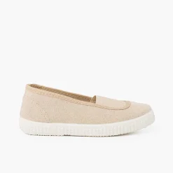 Zapatillas<Pisamonas Bailarinas Elastico Lona Eco Y Suela Tipo Zapatillas