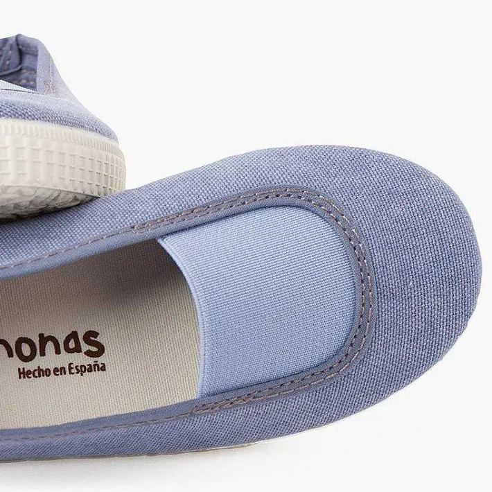 Zapatillas<Pisamonas Bailarinas Elastico Lona Eco Y Suela Tipo Zapatillas