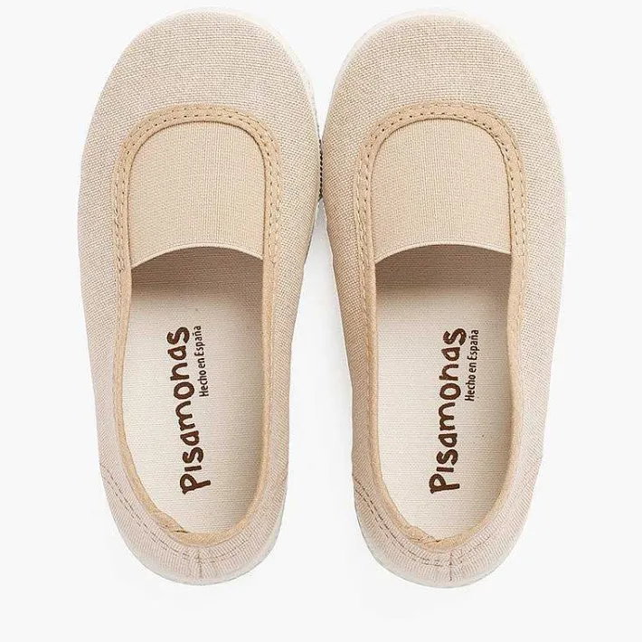 Zapatillas<Pisamonas Bailarinas Elastico Lona Eco Y Suela Tipo Zapatillas
