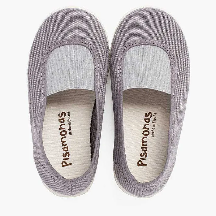 Zapatillas<Pisamonas Bailarinas Elastico Lona Eco Y Suela Tipo Zapatillas