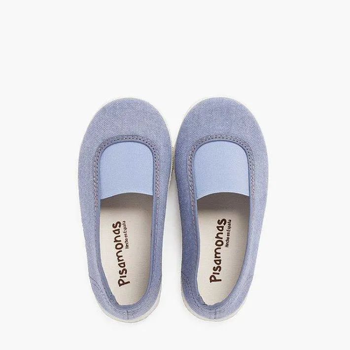 Zapatillas<Pisamonas Bailarinas Elastico Lona Eco Y Suela Tipo Zapatillas