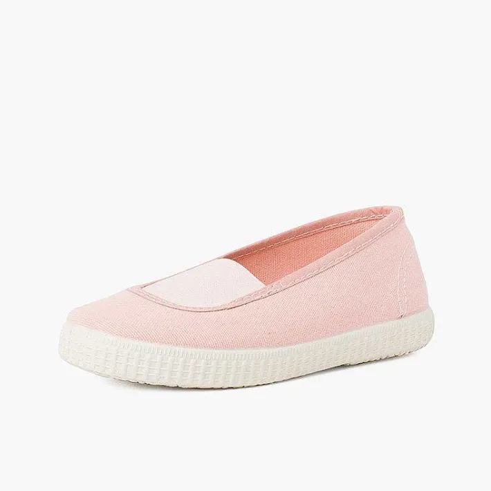 Zapatillas<Pisamonas Bailarinas Elastico Lona Eco Y Suela Tipo Zapatillas