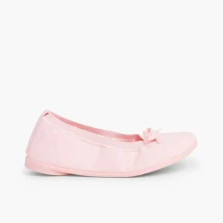 Bailarinas<Pisamonas Bailarinas Niña Elastico Manoletina Tela Lazo