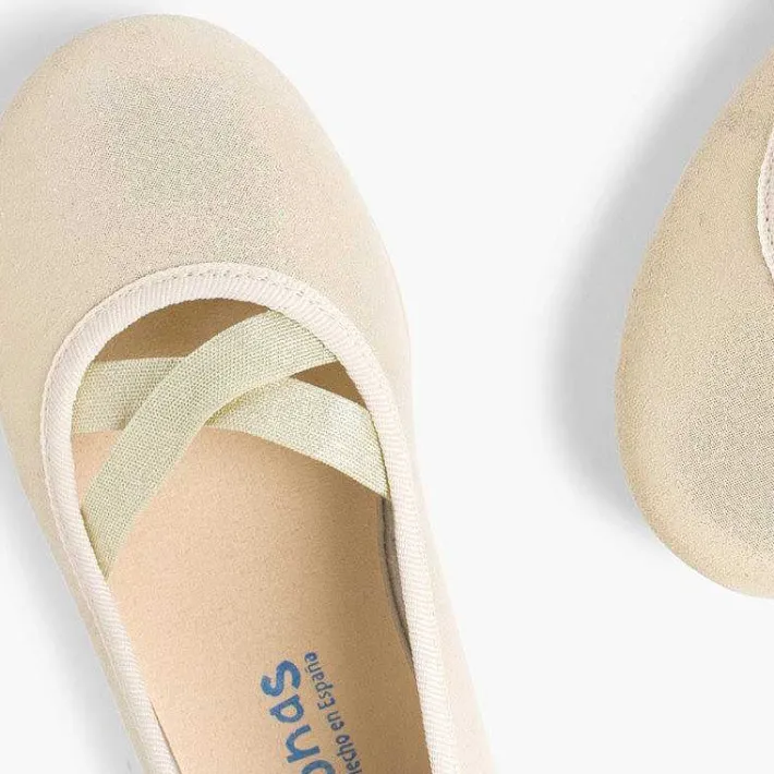Zapatos Comunión<Pisamonas Bailarinas Niña Estilo Ballet Con Acabado Brillo