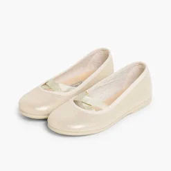 Zapatos Comunión<Pisamonas Bailarinas Niña Estilo Ballet Con Acabado Brillo