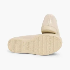 Zapatos Comunión<Pisamonas Bailarinas Niña Estilo Ballet Con Acabado Brillo