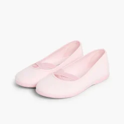 Zapatos Comunión<Pisamonas Bailarinas Niña Lona Cinta Cruzada Tipo Ballet