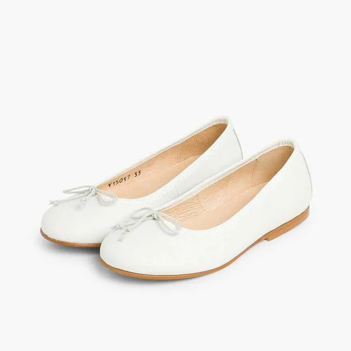 Zapatos Comunión<Pisamonas Bailarinas Niña Piel Manoletinas Comuniónes