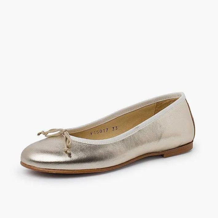Zapatos Comunión<Pisamonas Bailarinas Niña Piel Manoletinas Comuniónes