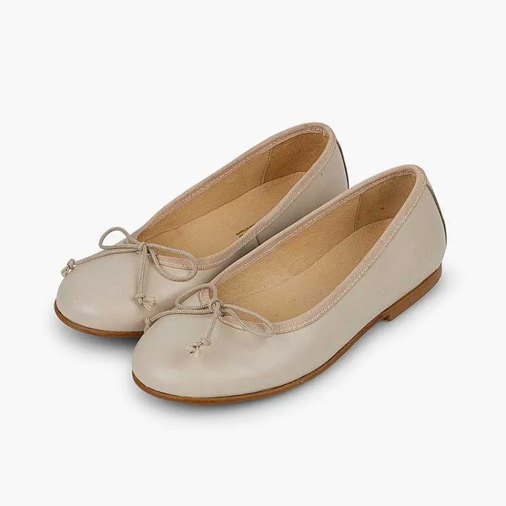 Zapatos Comunión<Pisamonas Bailarinas Niña Piel Manoletinas Comuniónes