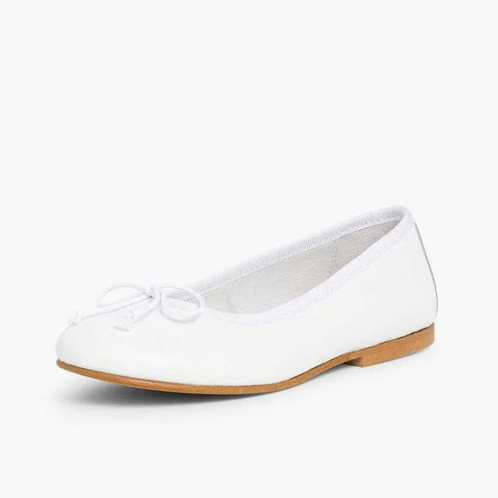 Zapatos Comunión<Pisamonas Bailarinas Niña Piel Manoletinas Comuniónes