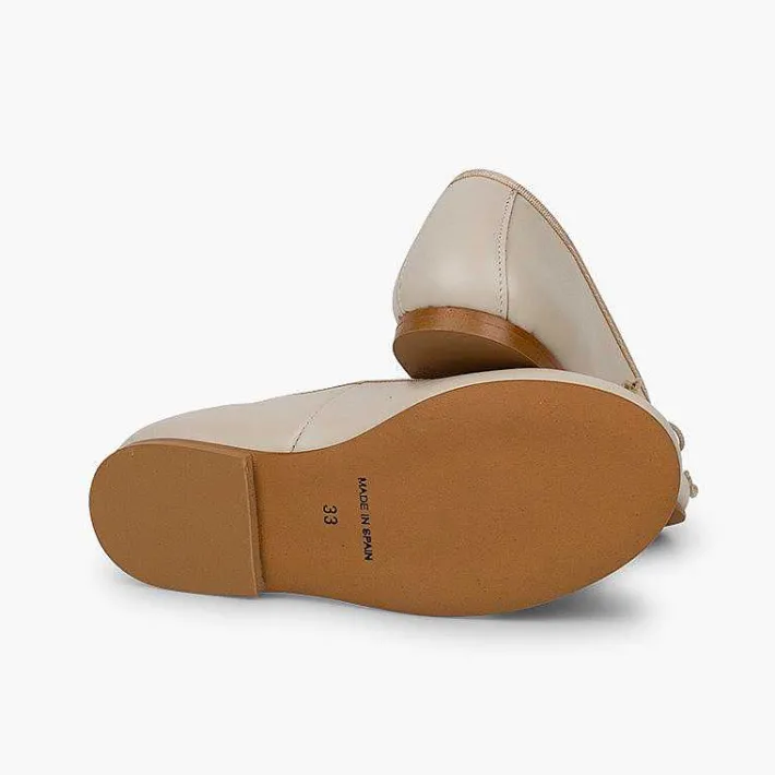 Zapatos Comunión<Pisamonas Bailarinas Niña Piel Manoletinas Comuniónes